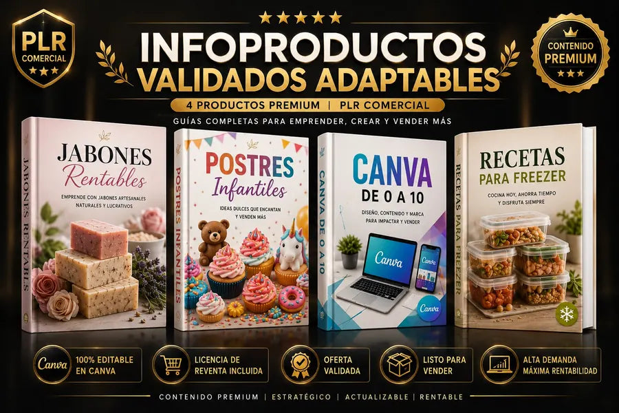 MEGA PACK DE PRODUCTOS VALIDADOS ADAPTABLES